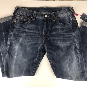 True Religion Audrey Mid Rise Slim Boyfriend Jeans